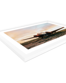 EYEfine Fine Art Print mit Passepartout Reinweiss - FAY10 und Bilderrahmen in weiss
