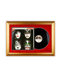 Schallplatten Rahmen - Velvet-2 - LP-Cover und Vinyl Bilderrahmen mit Doppel-Passepartout für 1er- , 2er und 3er LPs