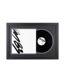 Schallplatten Rahmen - Schwarz-1 - LP-Cover und Vinyl Bilderrahmen mit Doppel-Passepartout für 1er- , 2er und 3er LPs
