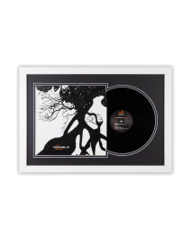 Schallplatten Rahmen - Schwarz-Weiß-3 - LP-Cover und Vinyl Bilderrahmen mit Doppel-Passepartout für 1er- , 2er und 3er LPs