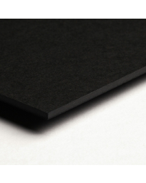 Passepartoutkarton BLACK10-B25-Auswahl in Schwarz, einfarbig glatt