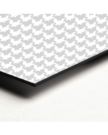 Passepartoutkarton DEKO Pepita D-03-02-01, Schnittkante schwarz, 1,4 mm stark, 81x101 cm