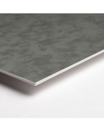 Samt-Passepartoutkarton EVEREST3, hell grau, Schnittkante WEISS, 1,50mm stark, Format 81x101cm