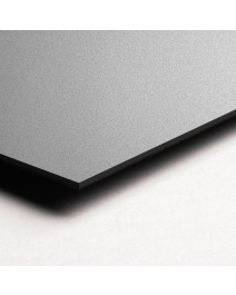 Passepartoutkarton SILBER10, Hellsilber, Schnittkante SCHWARZ, 1,4mm stark, 81x101 cm