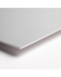 Passepartoutkarton SILBER20, Dunkelsilber, Schnittkante WEISS, 1,4mm stark, 81x101 cm
