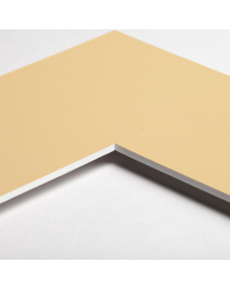 Standard-Passepartout APRICO15-W14-Z001-Auswahl in Pastelorange, einfarbig glatt