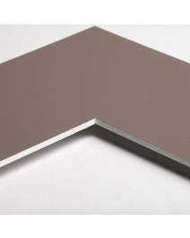 Standard-Passepartout COFFEE13-W14-Z001-Auswahl in Mokkabraun, einfarbig glatt