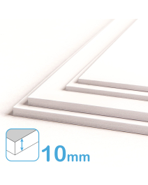 Leichtschaumplatte - weiß/weiß - extra glatt 10,00mm stark, alle Standardgrößen