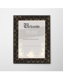 Urkundenrahmen Design "Flame"