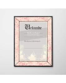 Urkundenrahmen Design "Rose Marble"