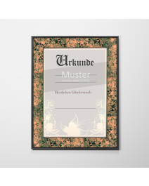 Urkundenrahmen Design "Green Marble"